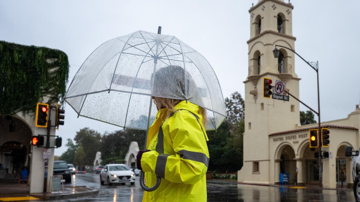 Flooding, a tornado, even the risk of a ‘semi-wet Santa Ana’ before storms finally leave L. A.