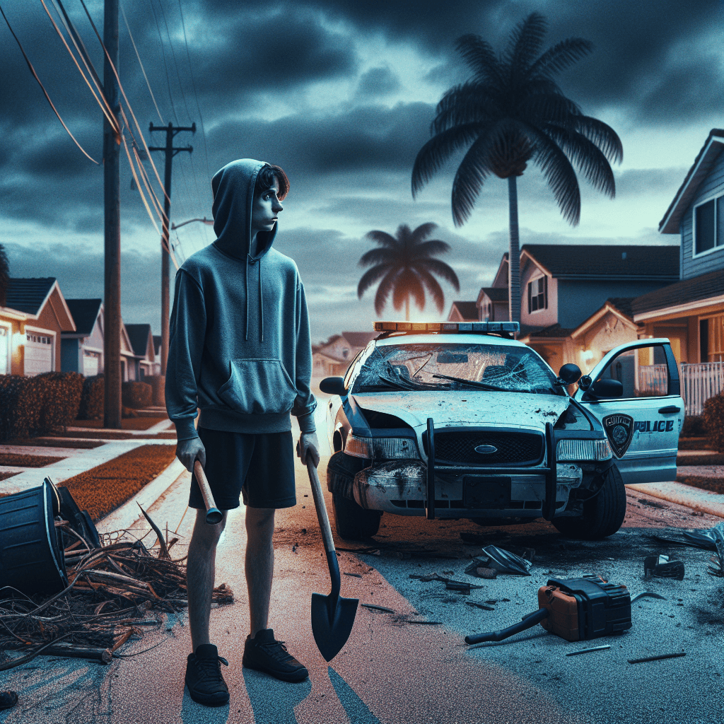 Florida 15-year-old charged with felony after attacking cop car with shovel: ‘Are you kidding me?’