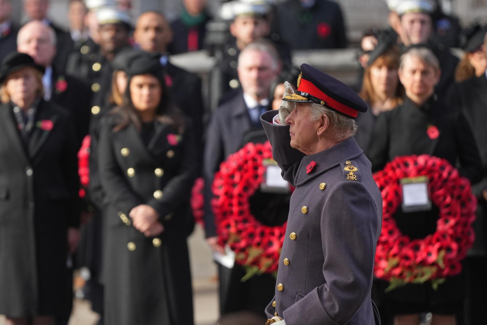 King Charles leads Britain's Remembrance Sunday ceremony for war dead
