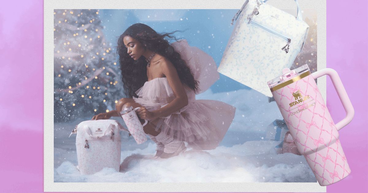 The New Stanley X LoveShackFancy Holiday Collection Is Shooting To The Top Of Everyone's Wish Lists
