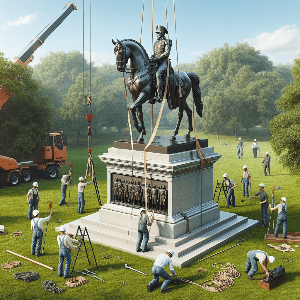 Trump admin reinstalls Confederate general's statue toppled during 2020 riots