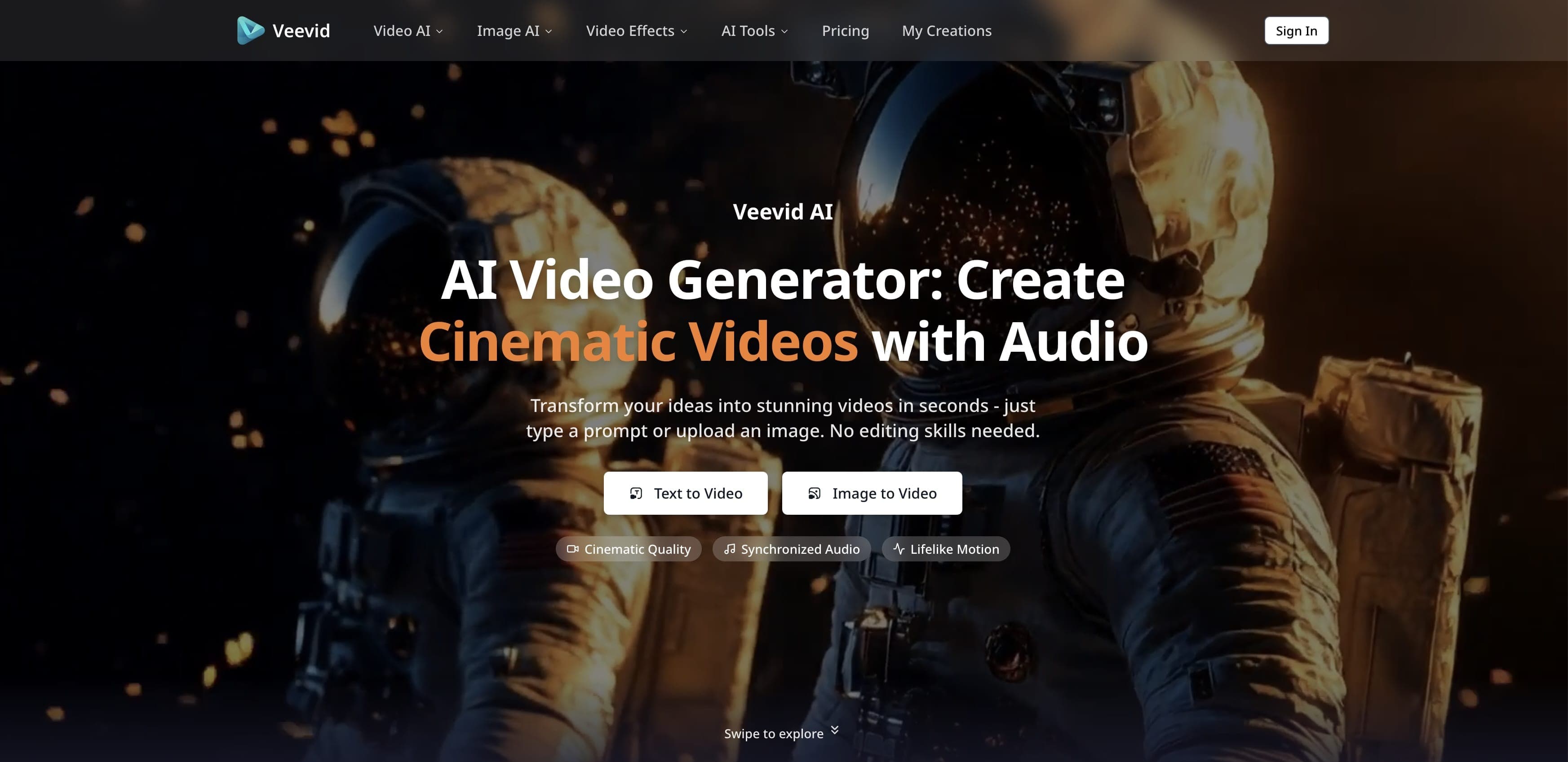 Veevid AI | Instant Video Creation Tool