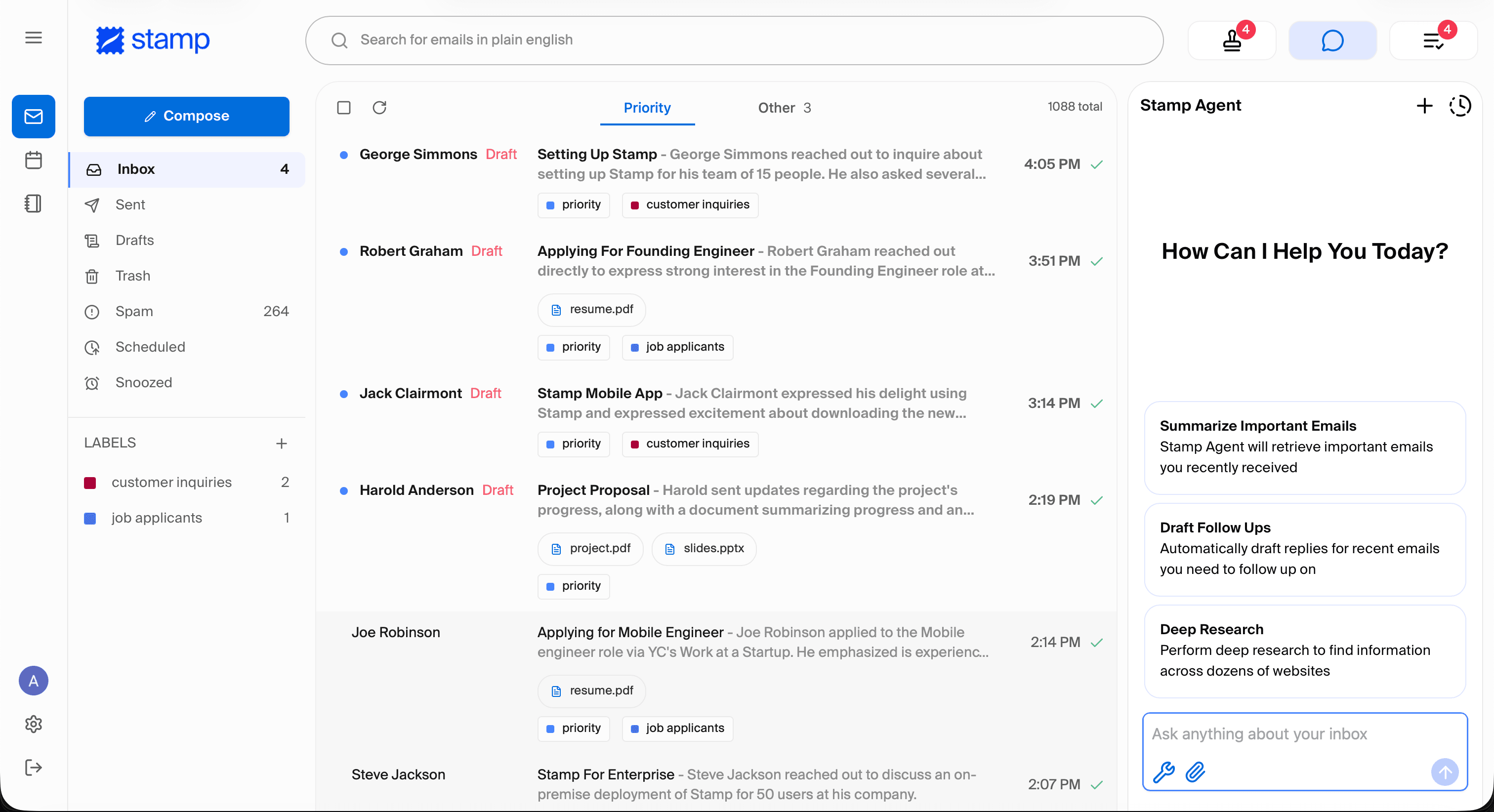 Stamp: The AI Secretary