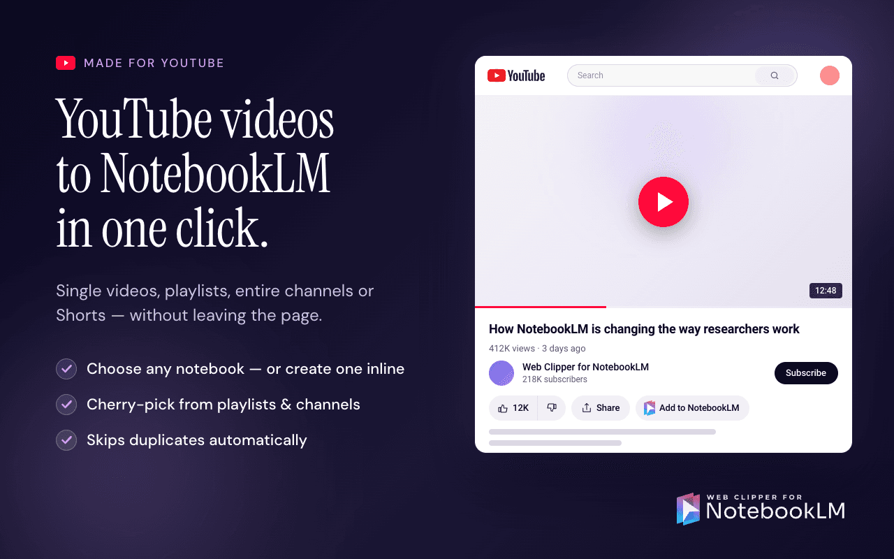 Web Clipper for NotebookLM