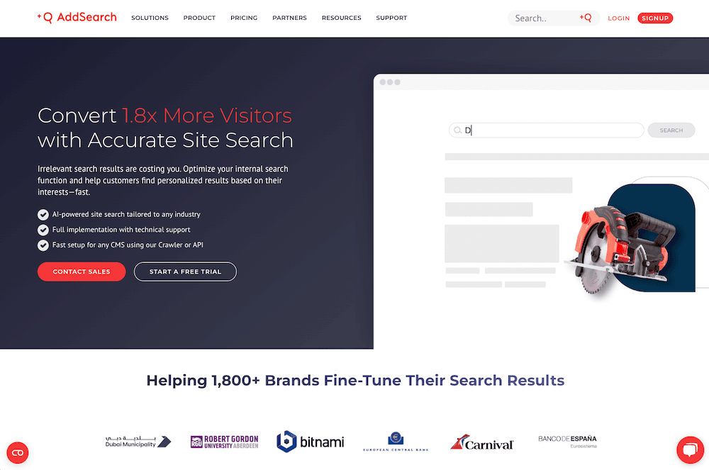 AddSearch Site Search