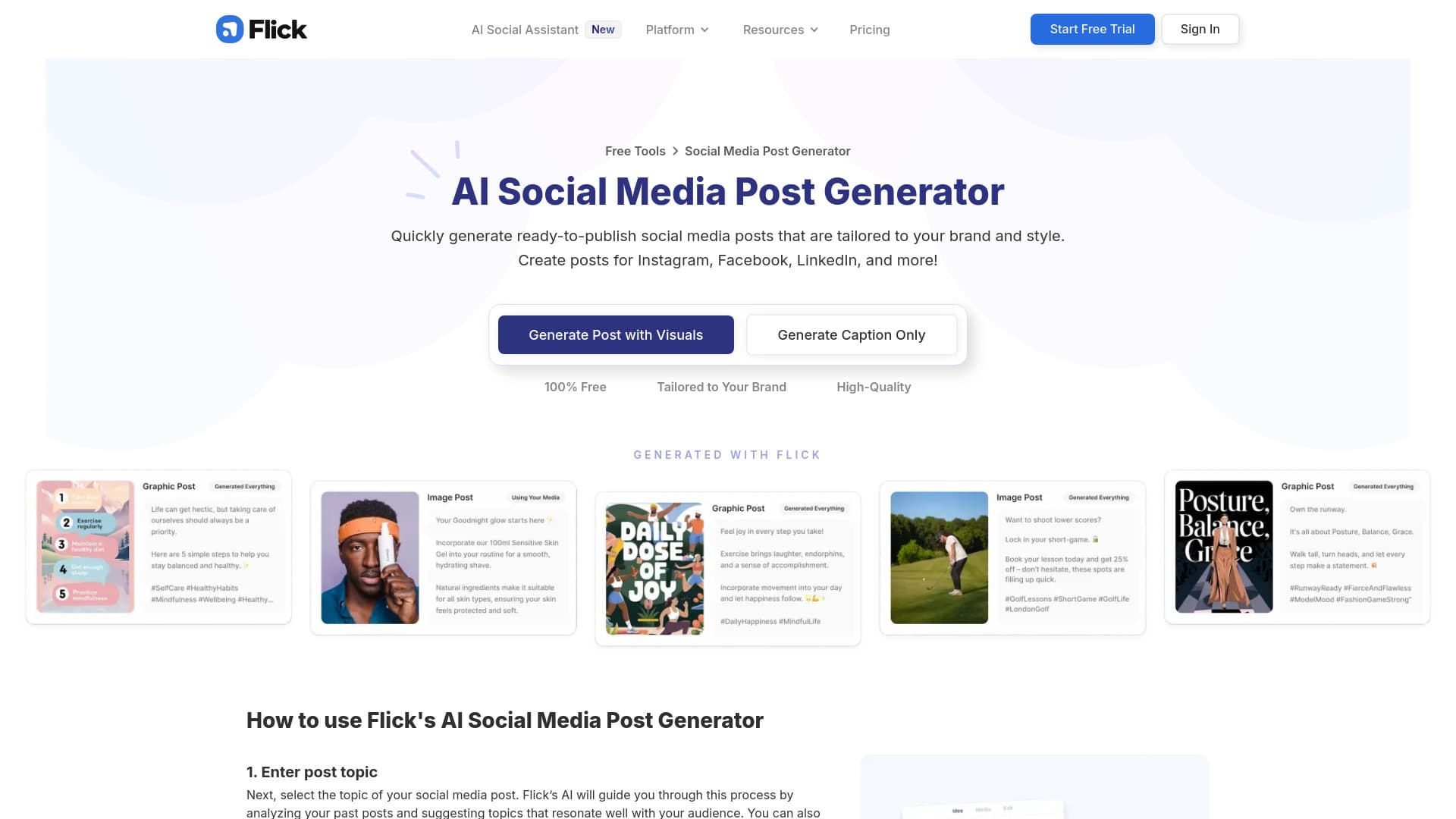 AI Social Post Generator