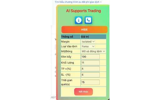 AI Supports Trading Extension