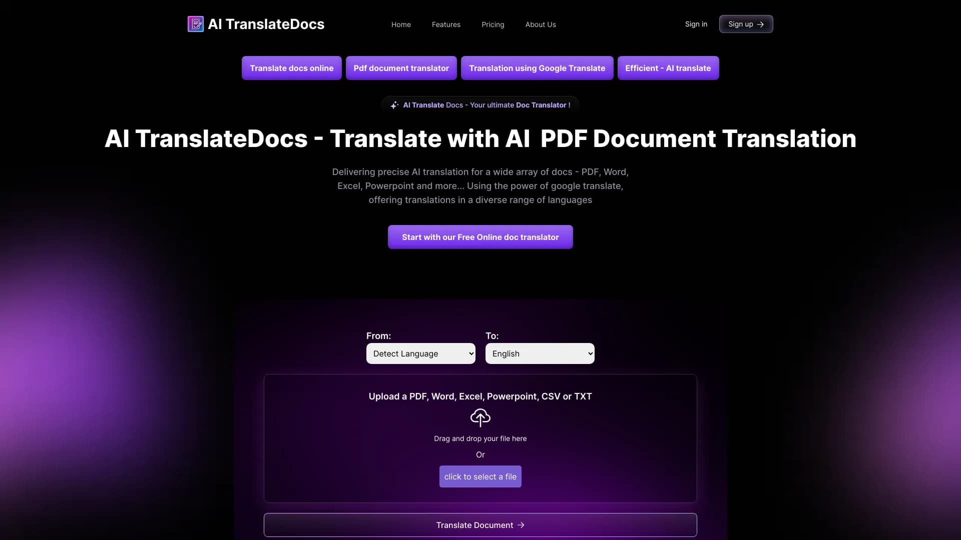 KI TranslateDocs