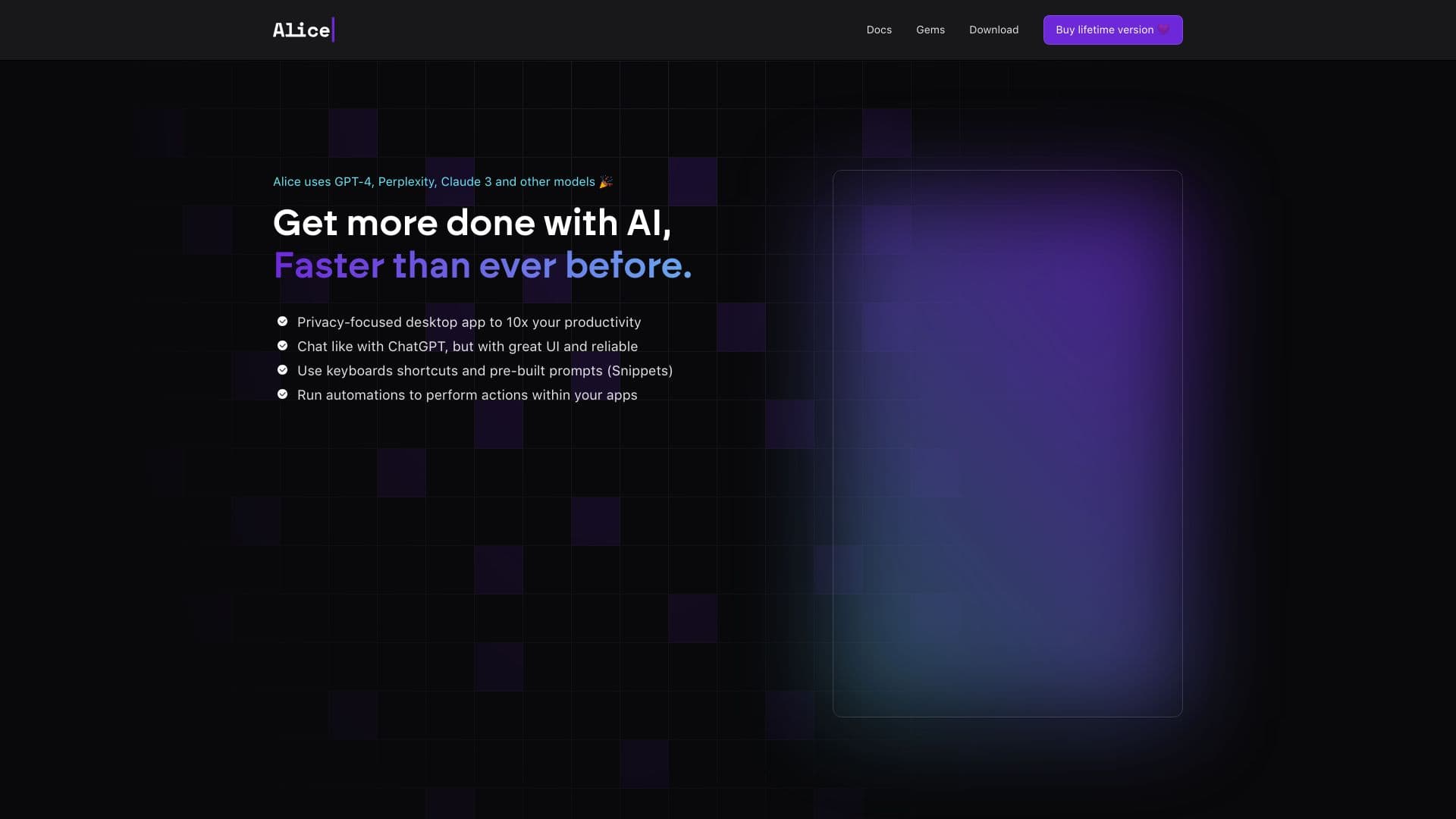 Alice - Votre assistant personnel IA