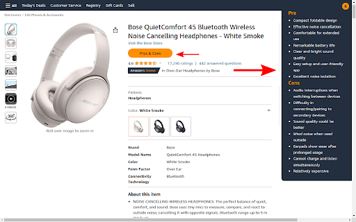 Amazongpt Pros & Cons Analyzer