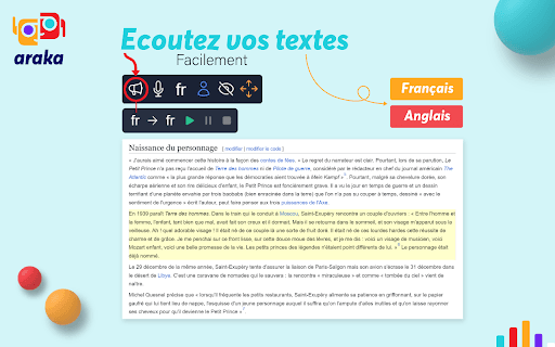 Extension Chrome : Reconnaissance vocale & Synthèse vocale