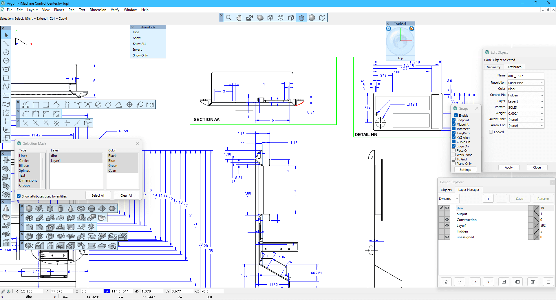 Argon 3D Modeling CAD