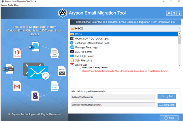 Aryson Email Migration Tool