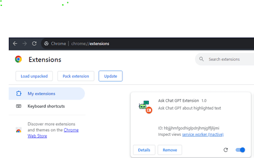 Extensão ChatGPT para Chrome