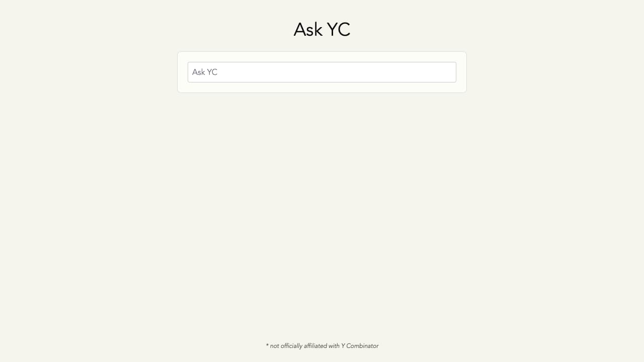 Ask Yc