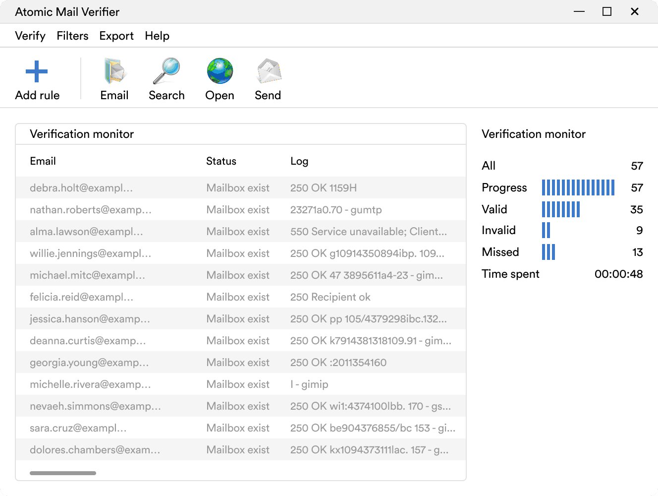 Atomic Mail Verifier