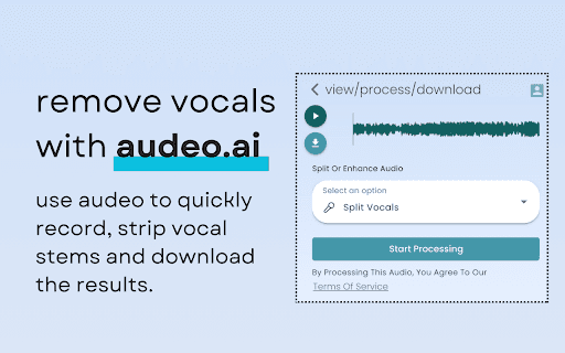 Audeo AI: Audio Stem Splitter & Audio Enhancer