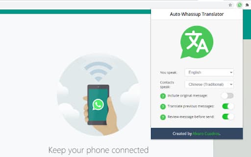 Auto Whatsapp Translator