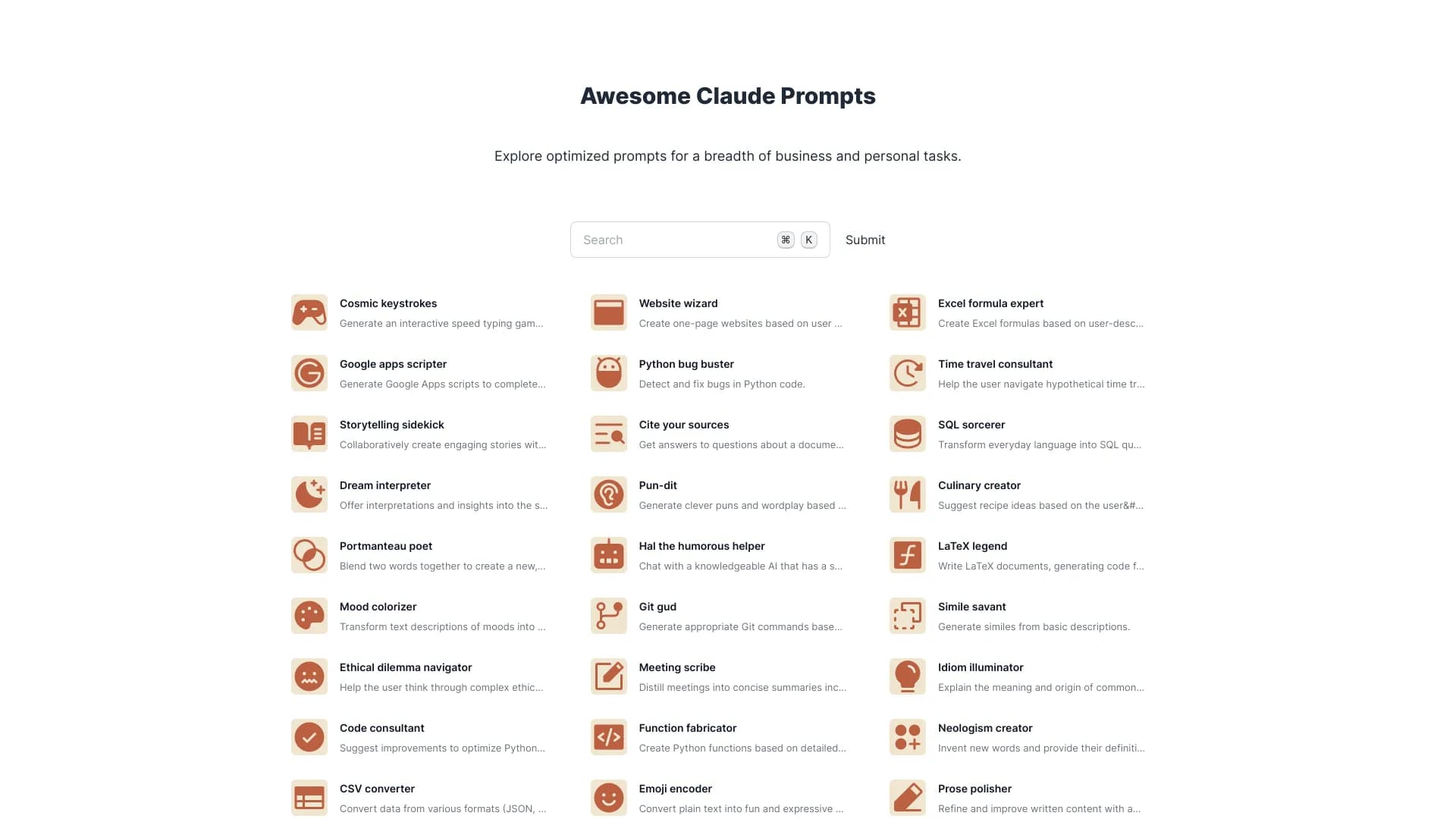 Awesome Claude Prompts