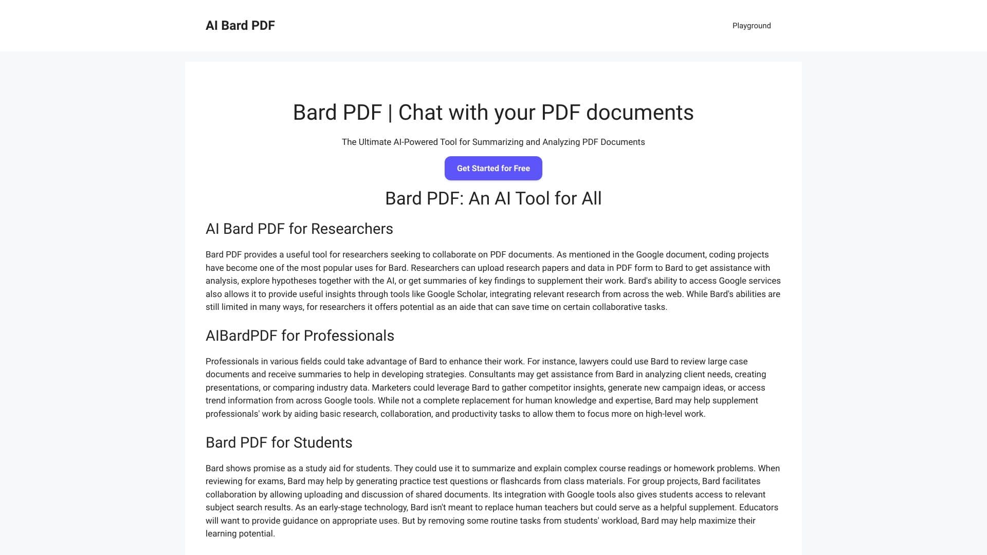 Bard Pdf