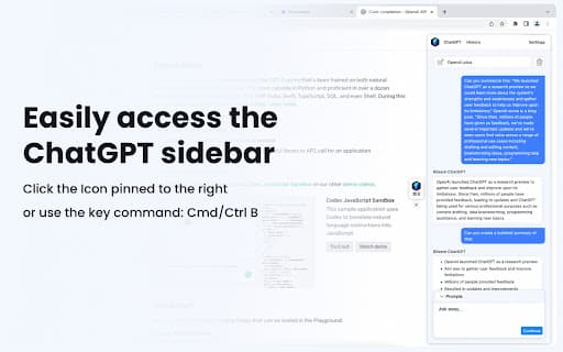 Blixem | Chatgpt 会话侧边栏