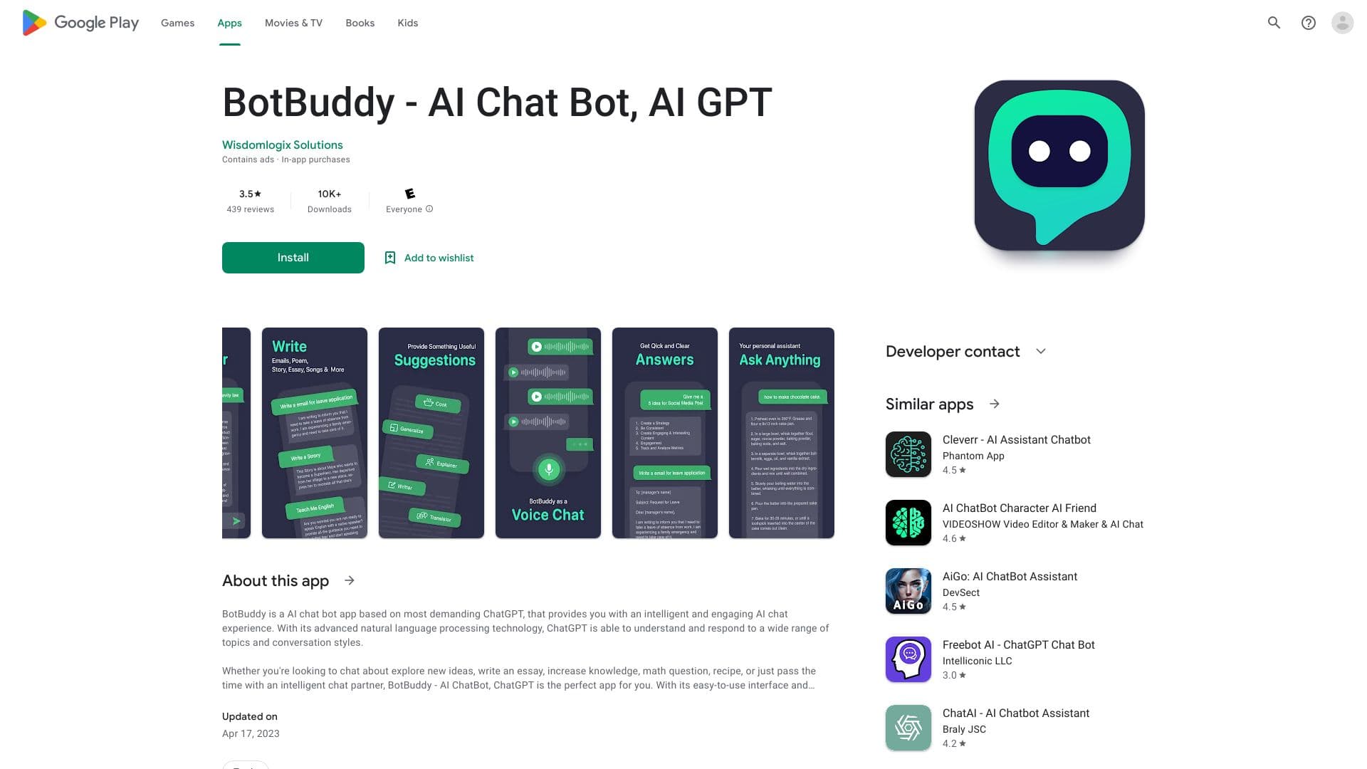 Botbuddy - AI Chat Bot, Chatgpt