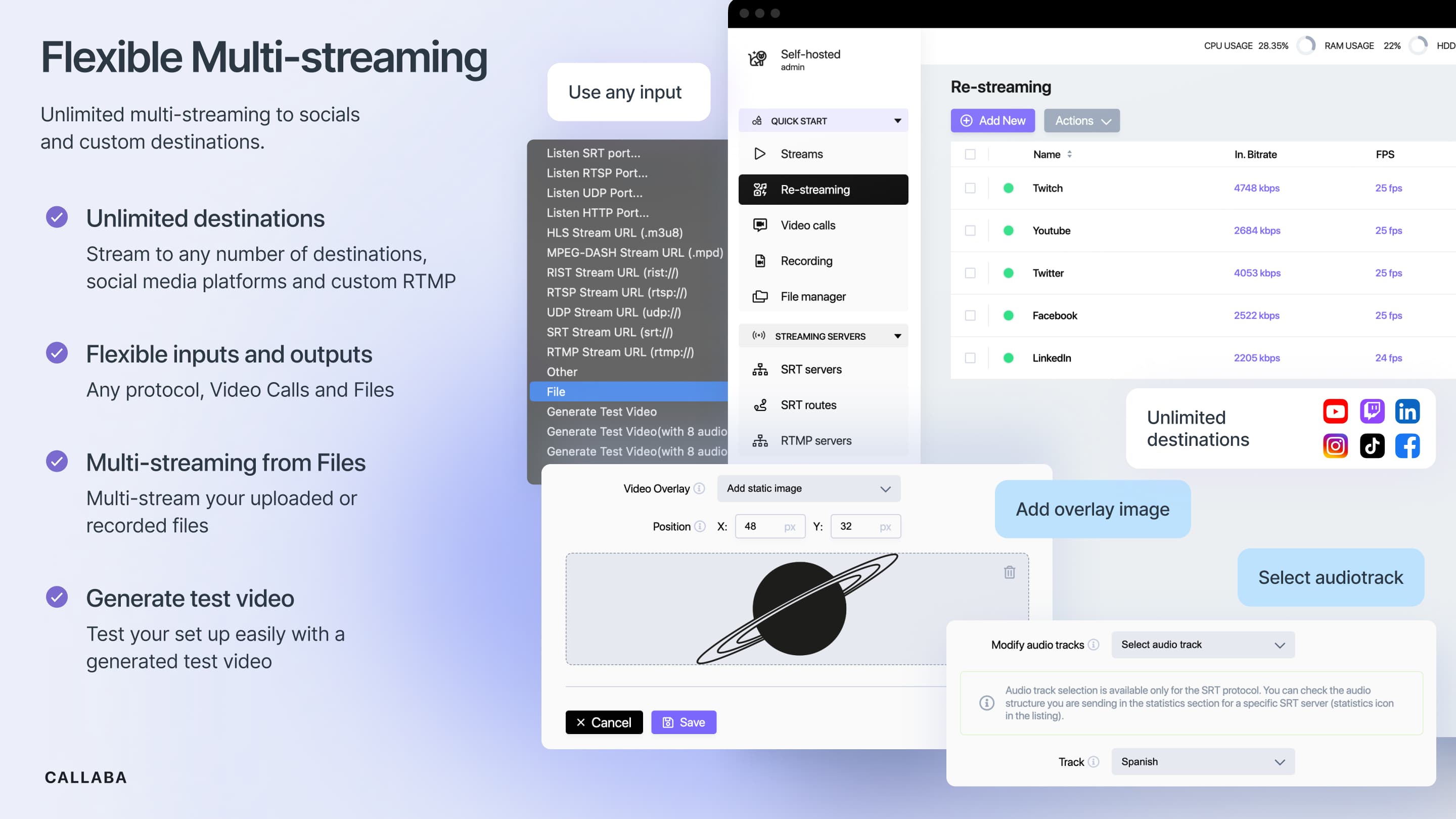 Callaba Cloud Live Streaming