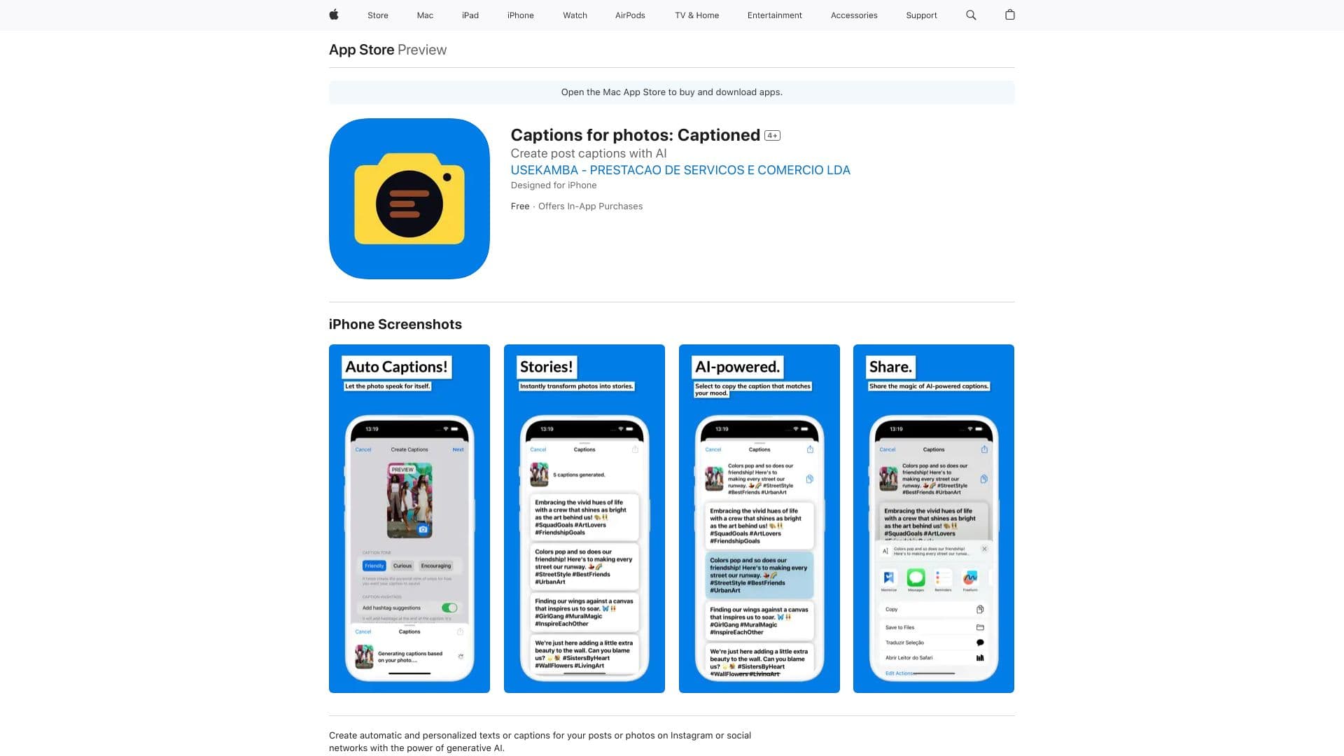 Captions For Photos: Captioned