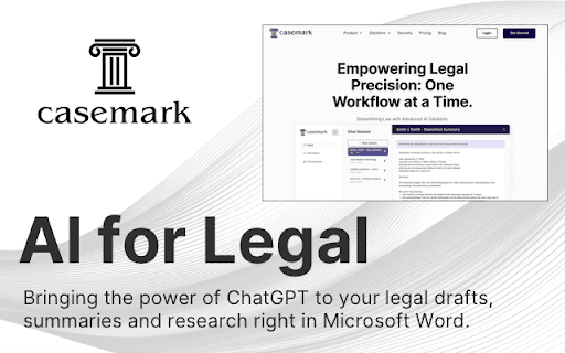 Casemark Workflow - AI For Legal