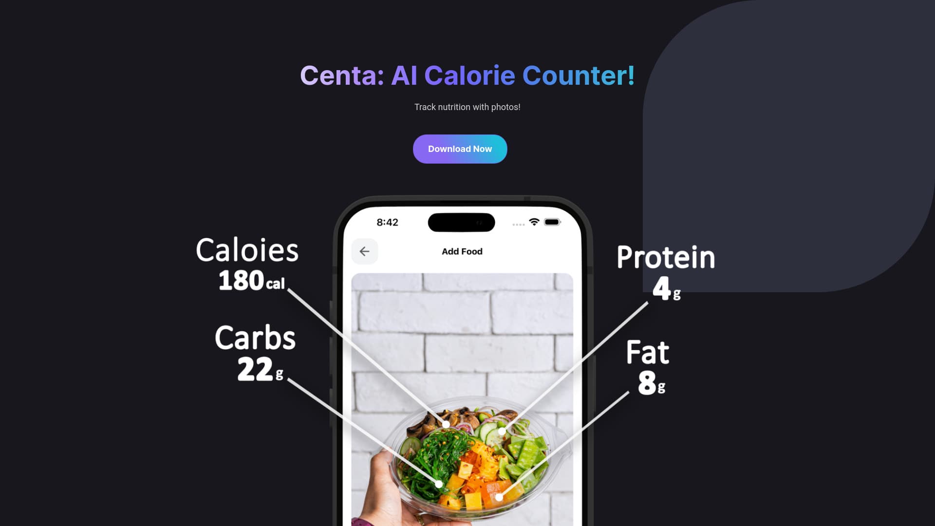 Centa: AI Calorie Counter