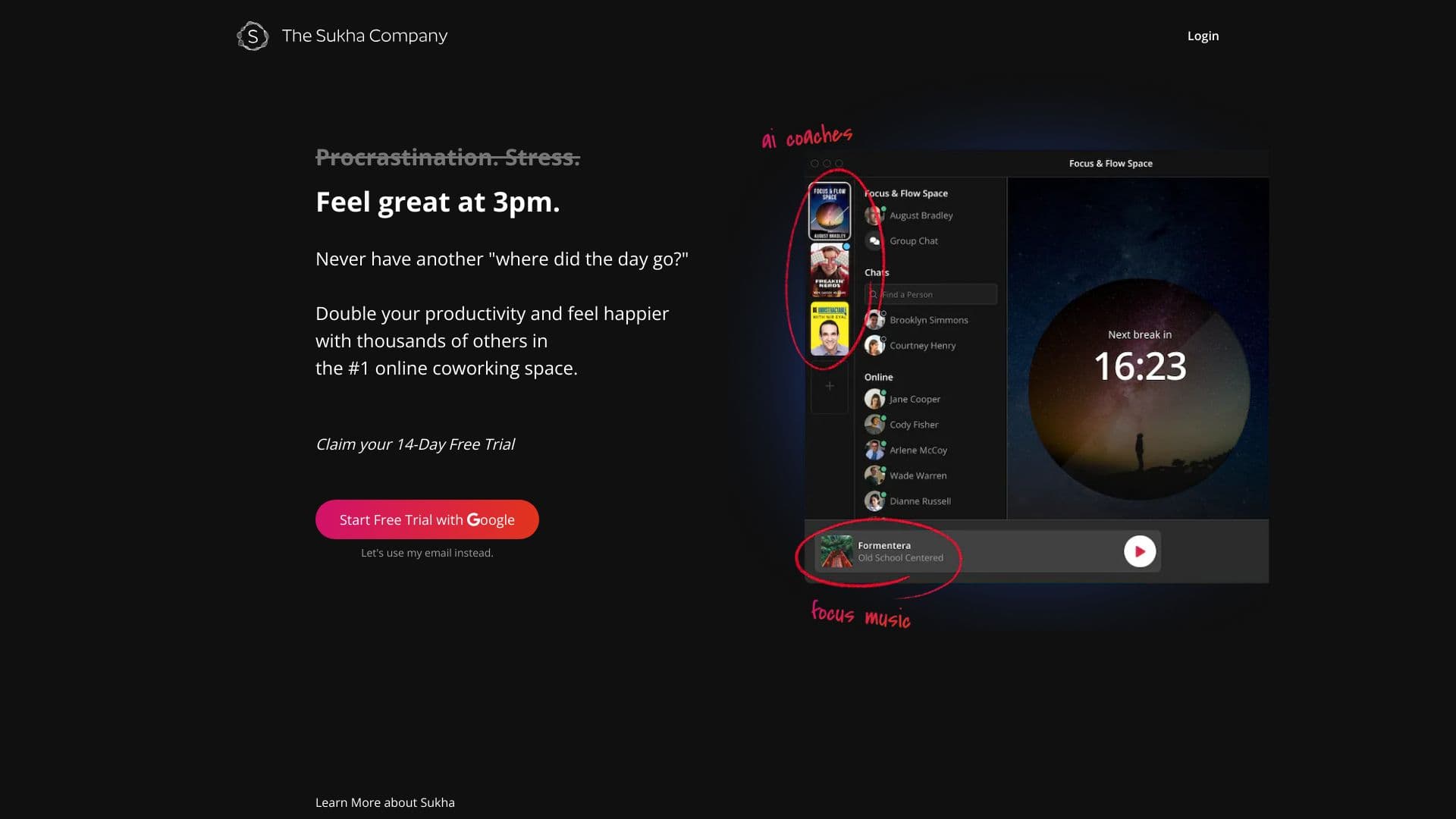 Sukha-Focus for Remote Work
