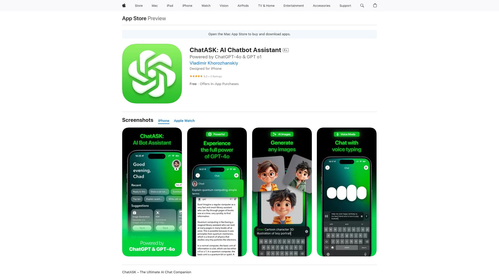 Chatask: AI Chatbot Assistant