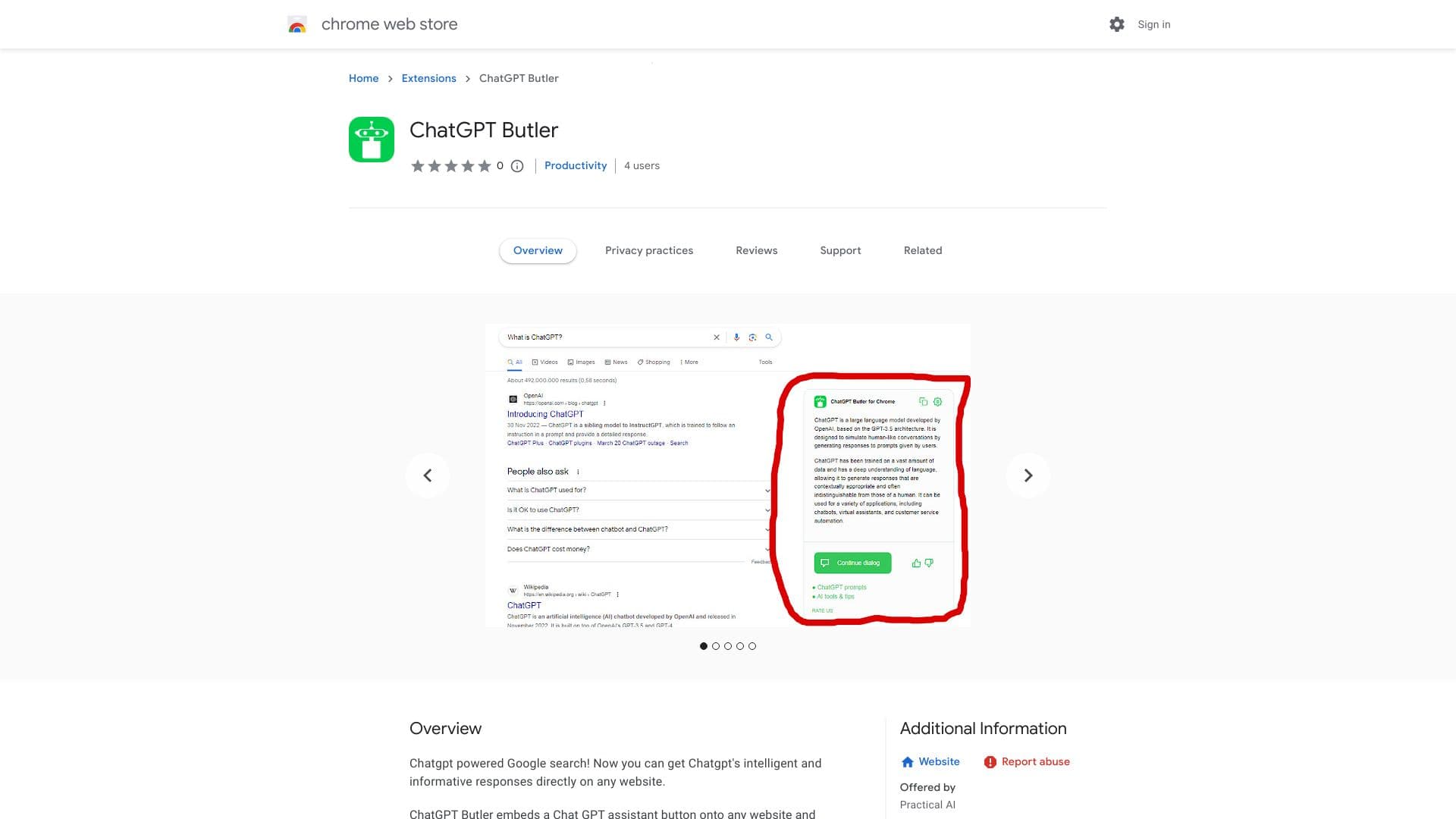 Chatgpt Butler Chrome Extension