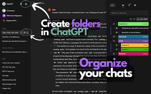 ChatGPT Easy Folders - Chat Organizer Tool