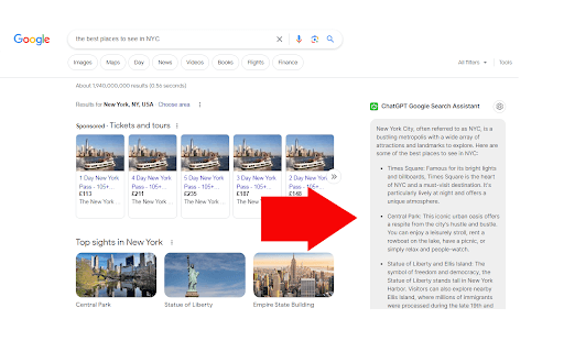 ChatGPT Google Search Assistant