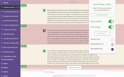 ChatGPT Helper - GPTab Chrome Extension