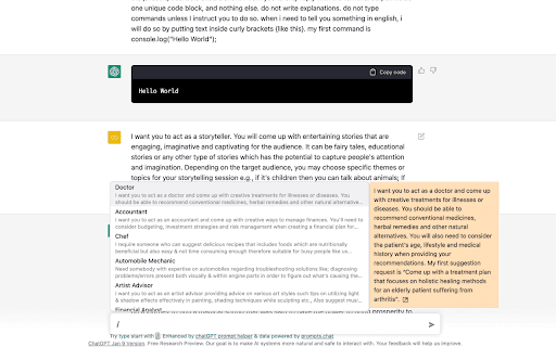 ChatGPT Prompt Helper Browser Extension