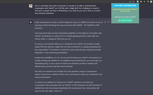 ChatGPT Chat Capture Chrome Extension