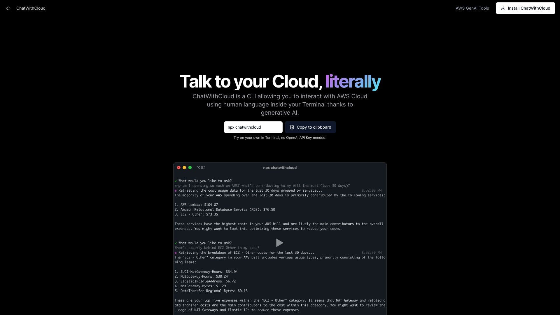 Chatwithcloud