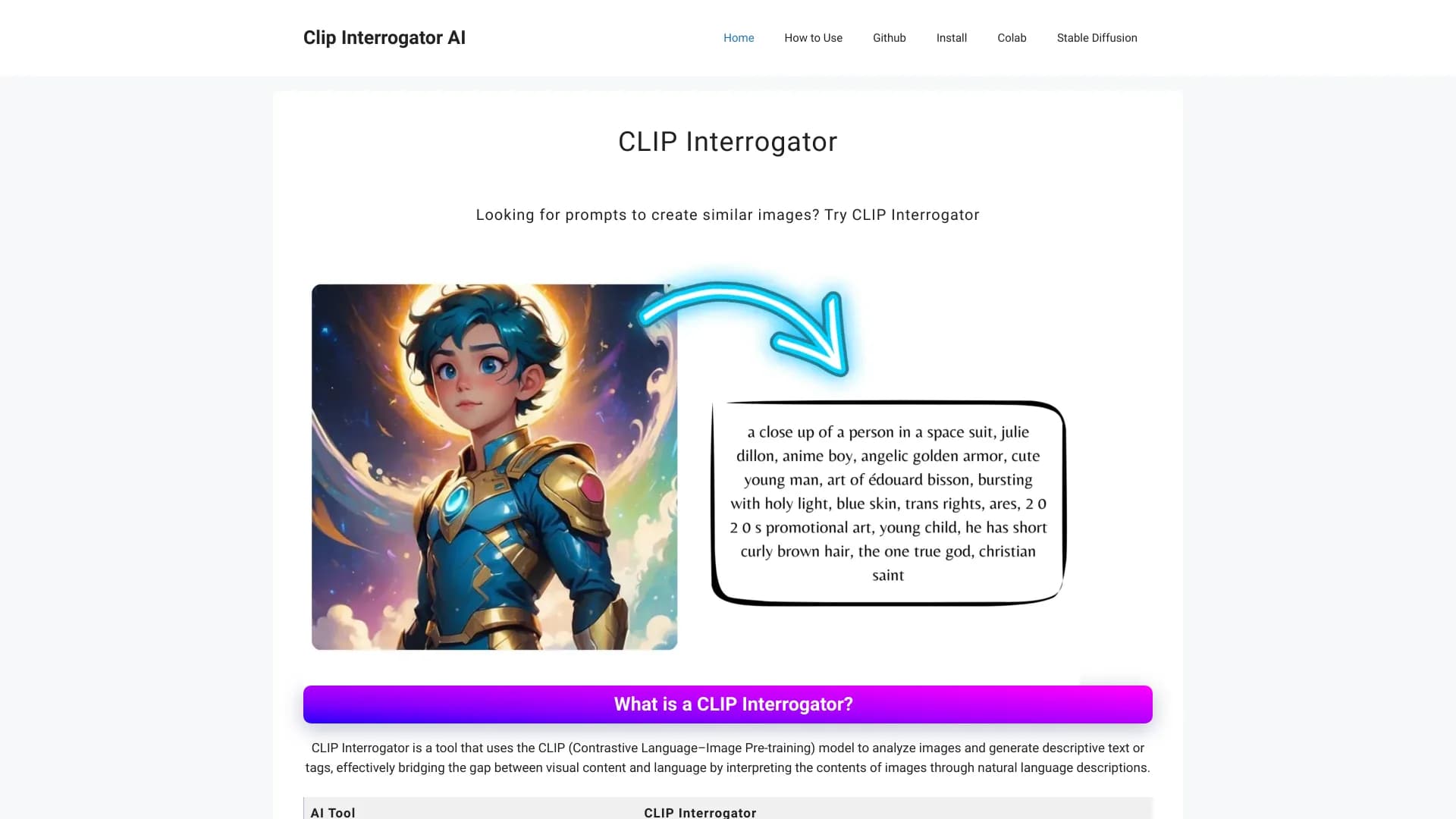 Clip Interrogator