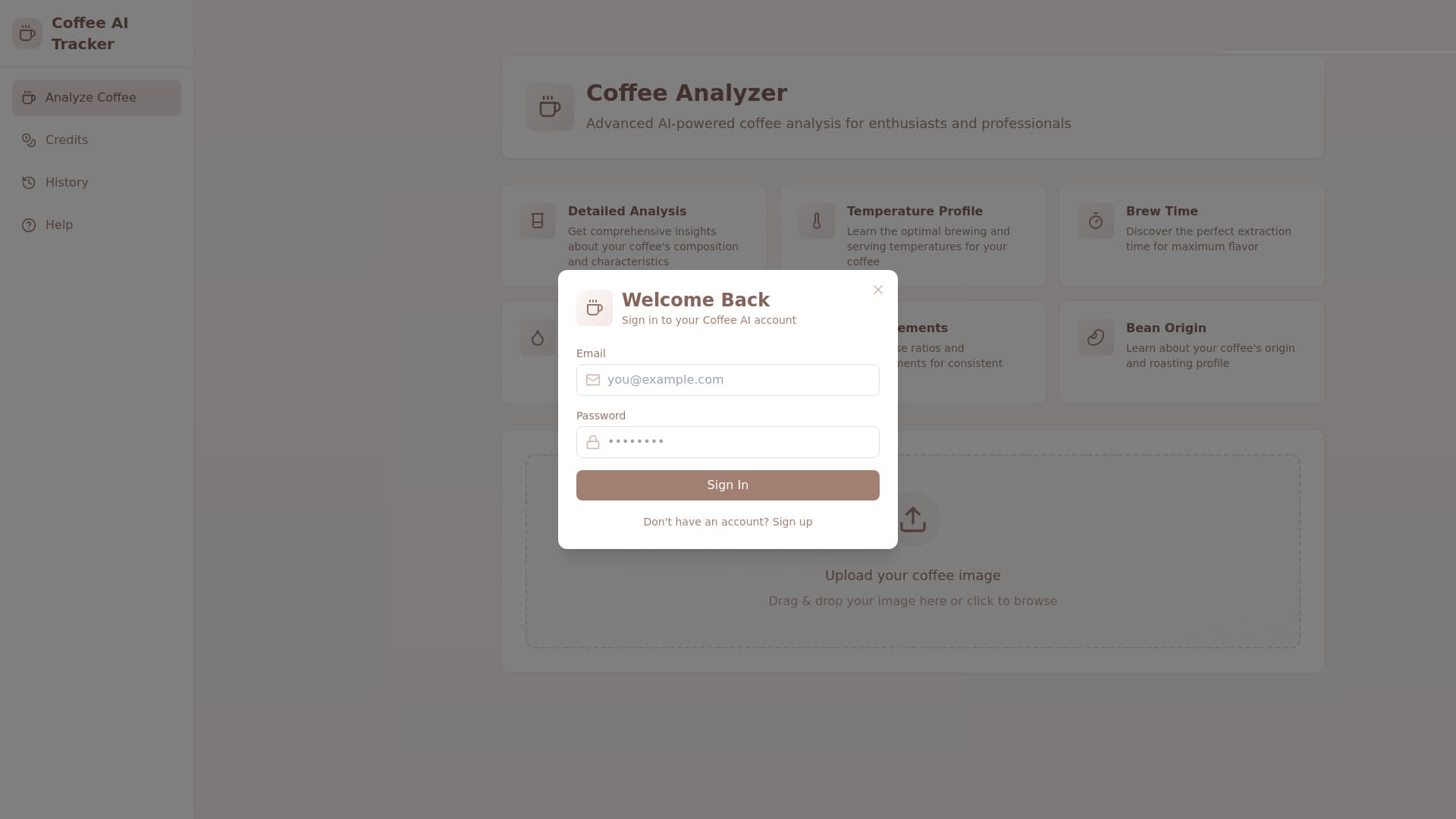 Coffee AI Tracker