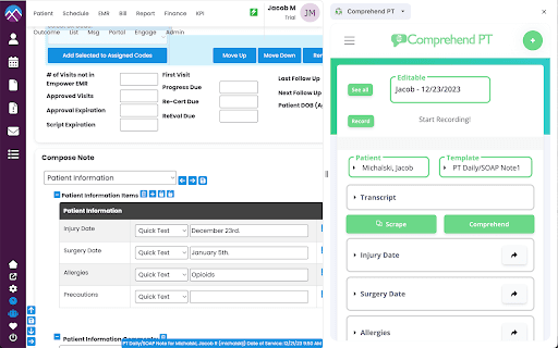 Comprehend Pt Emr Integration