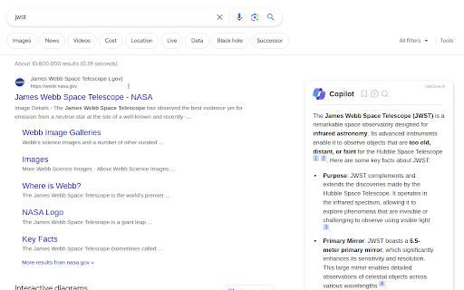 Copilot (gpt-4) In Google