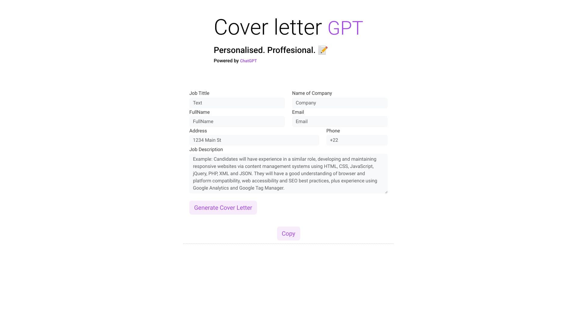 Coverletter-gpt