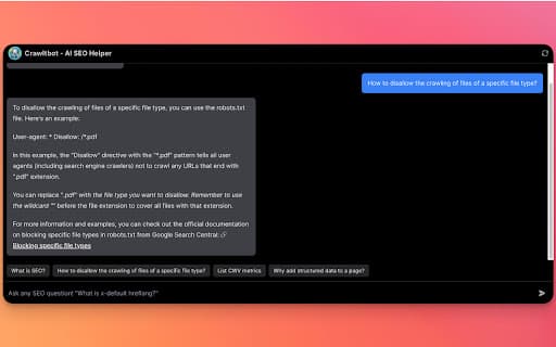 Crawltbot - AI SEO助手