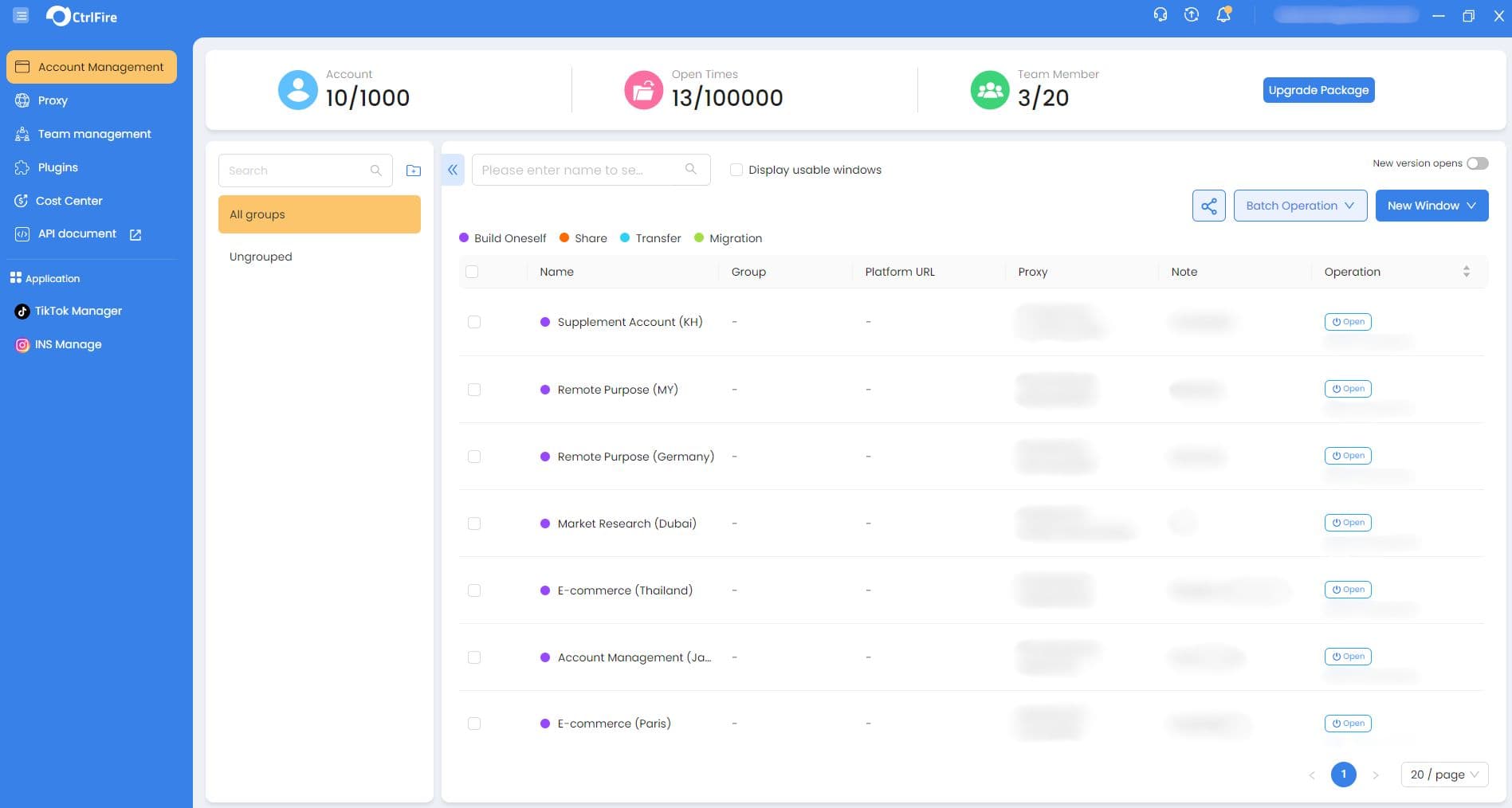 CtrlFire Fingerprint Browser