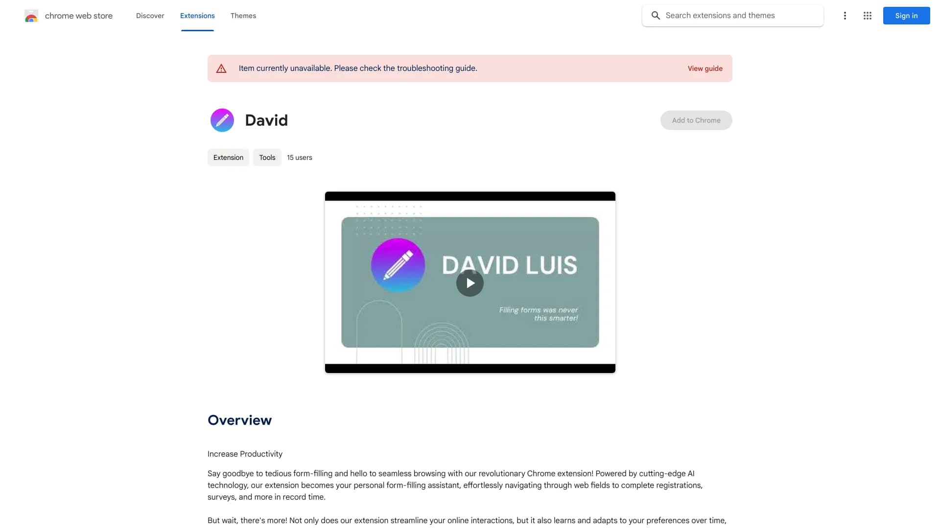 AI Form Filler Chrome Extension