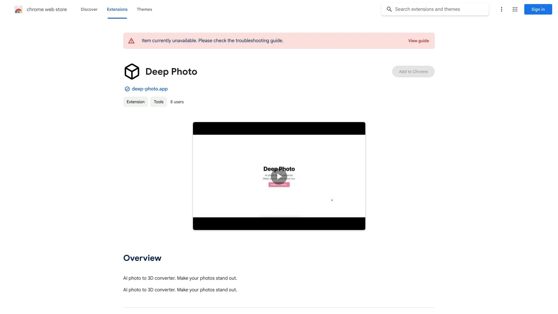 AI Photo to 3D Converter