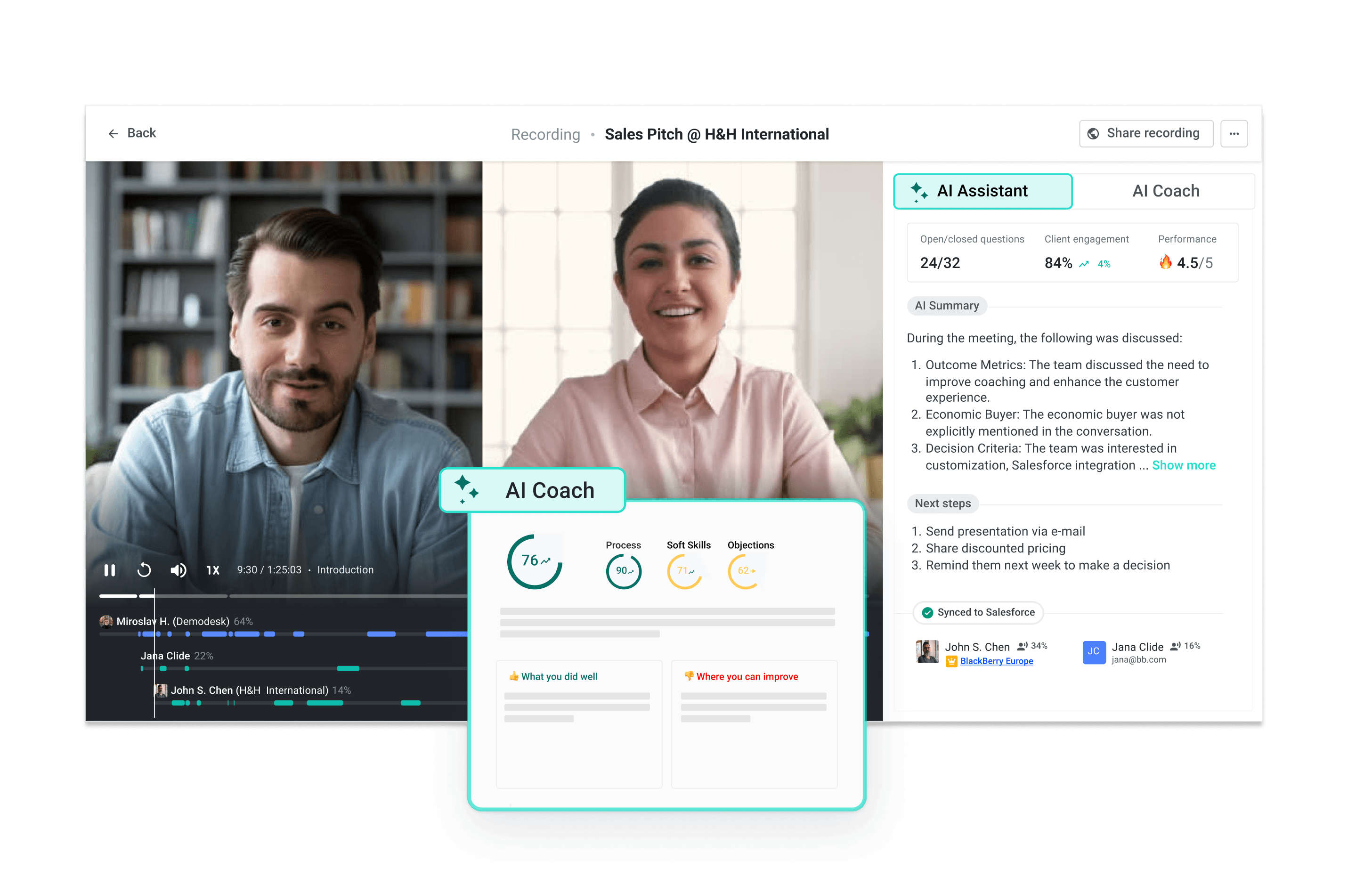 Demodesk Coaching & AI