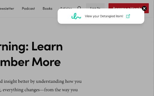 Detangle Browser Extension